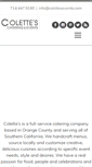 Mobile Screenshot of colettesevents.com